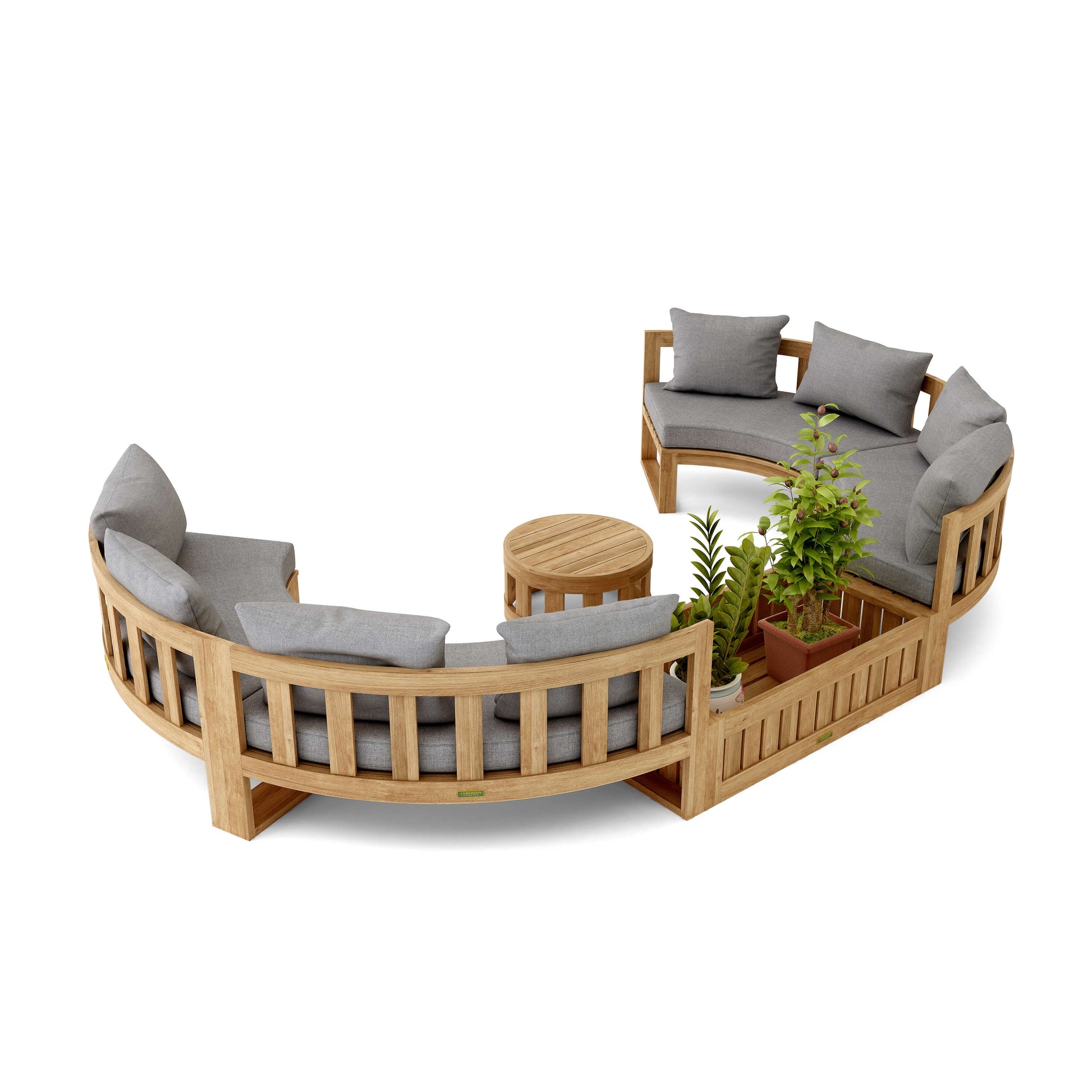 Anderson Teak Circular Modular Deep Seating Set SET-809 — product image 3 of 6