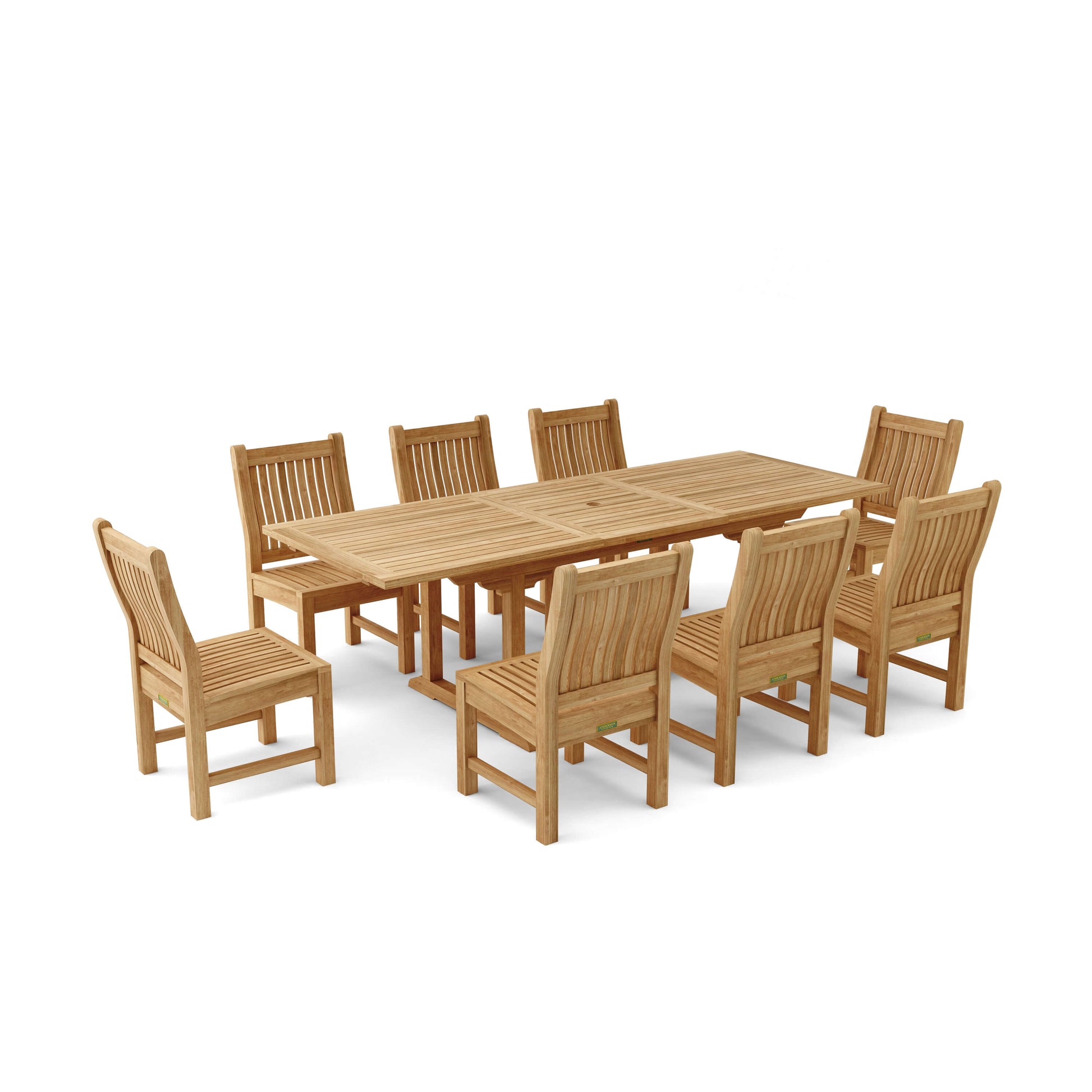 Anderson Teak Bahama Sahara 9-Piece 94-Inch Rectangular Dining Set — product image 2 of 7