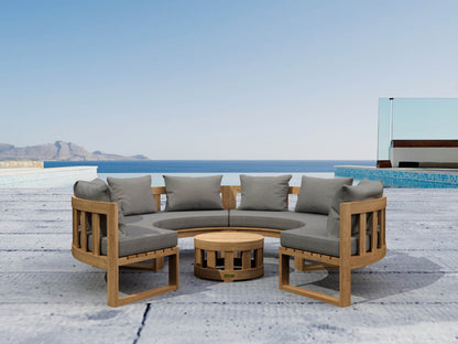 Anderson Teak Circular Modular Deep Seating Set SET-810 — product image 1 of 5