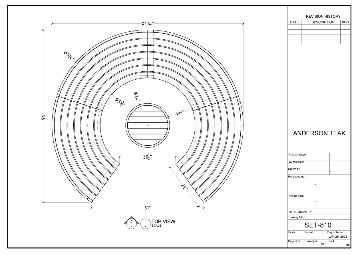 Anderson Teak Circular Modular Deep Seating Set SET-810 — product image 5 of 5
