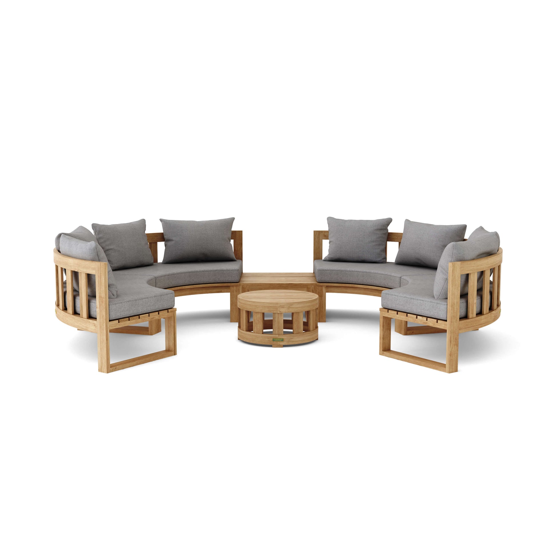 Anderson Teak Circular Modular Deep Seating Set 8 Seater SET-811 — product image 2 of 4