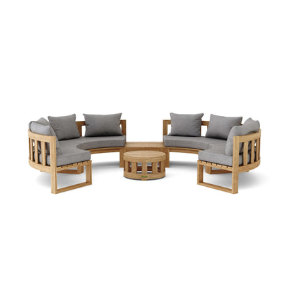 Anderson Teak Circular Modular Deep Seating Set 8 Seater SET-811 — product image 2 of 4