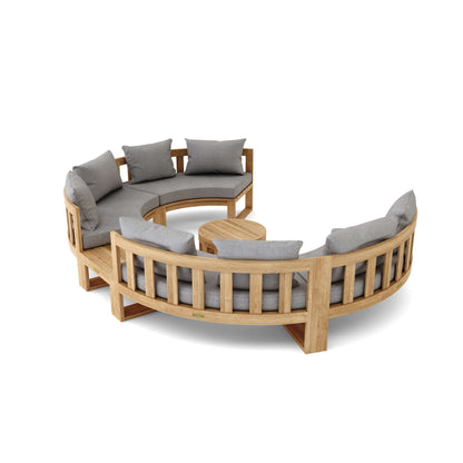 Anderson Teak Circular Modular Deep Seating Set 8 Seater SET-811 — product image 3 of 4