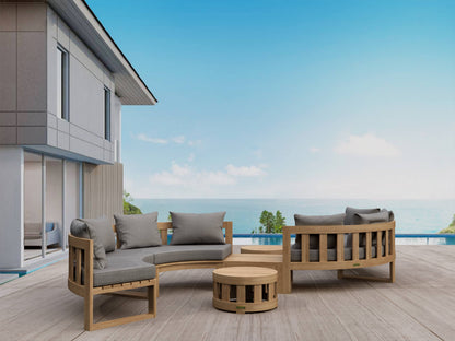 Anderson Teak Circular Modular Deep Seating Set SET-813 — product image 1 of 9