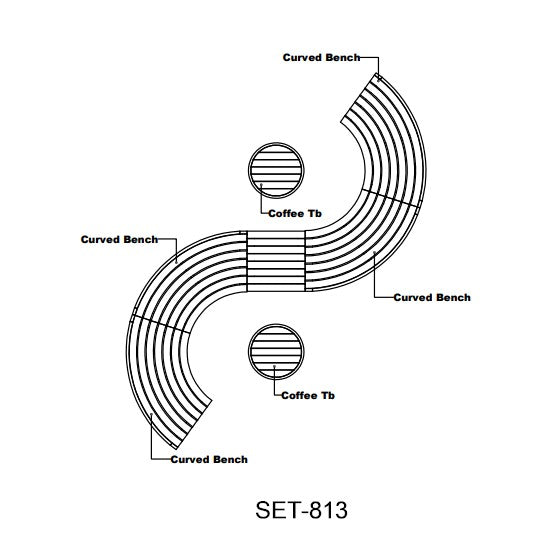 Anderson Teak Circular Modular Deep Seating Set SET-813 — product image 5 of 9