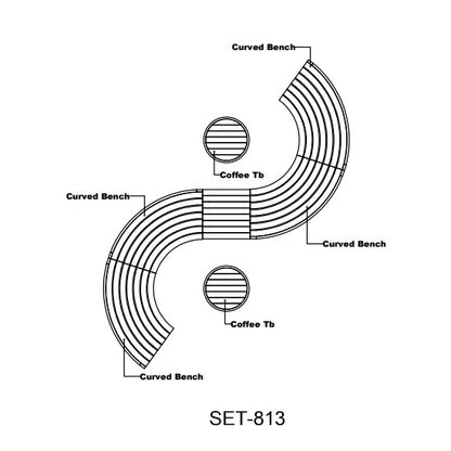 Anderson Teak Circular Modular Deep Seating Set SET-813 — product image 5 of 9