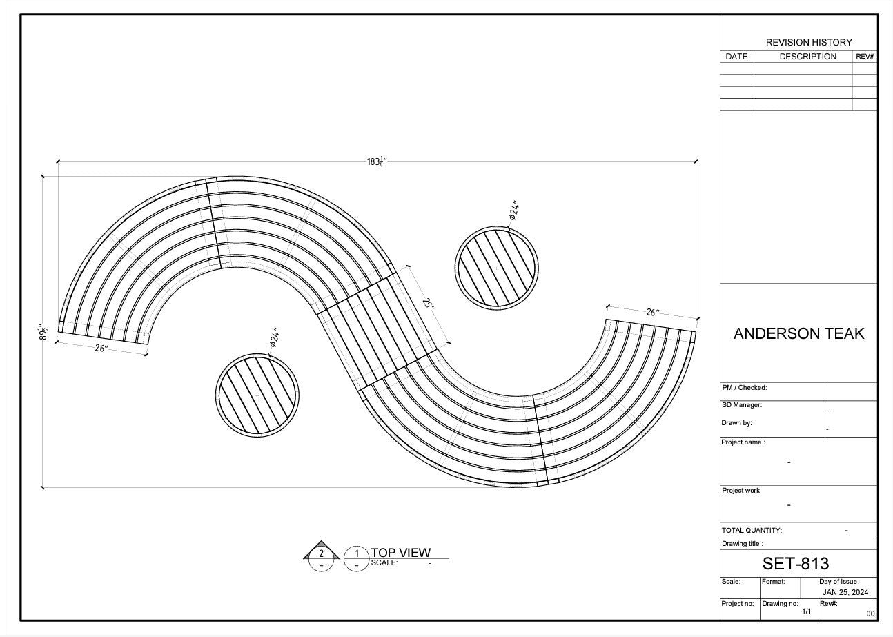 Anderson Teak Circular Modular Deep Seating Set SET-813 — product image 9 of 9