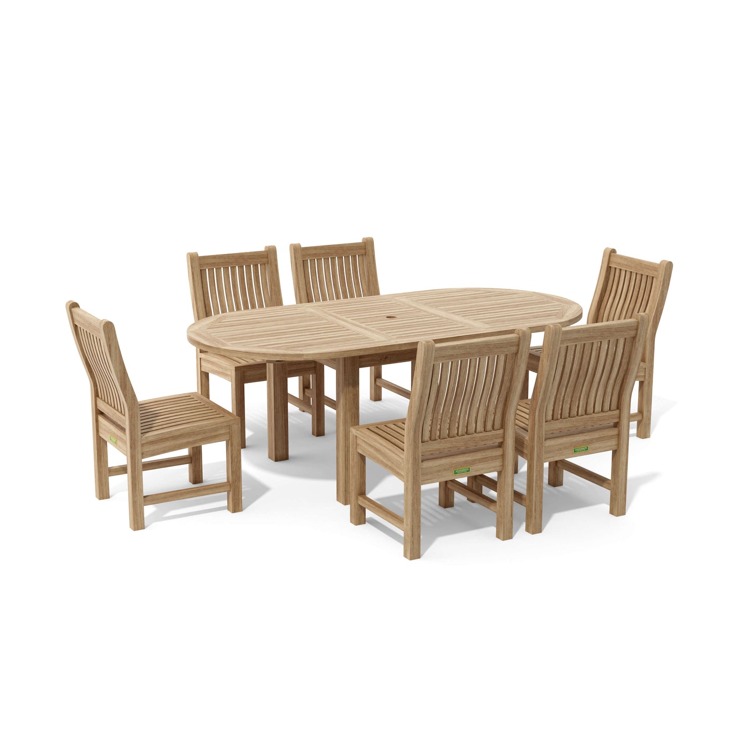 Anderson Teak Bahama Sahara 7-Piece 96 in Rectangular Dining Set — product image 2 of 8