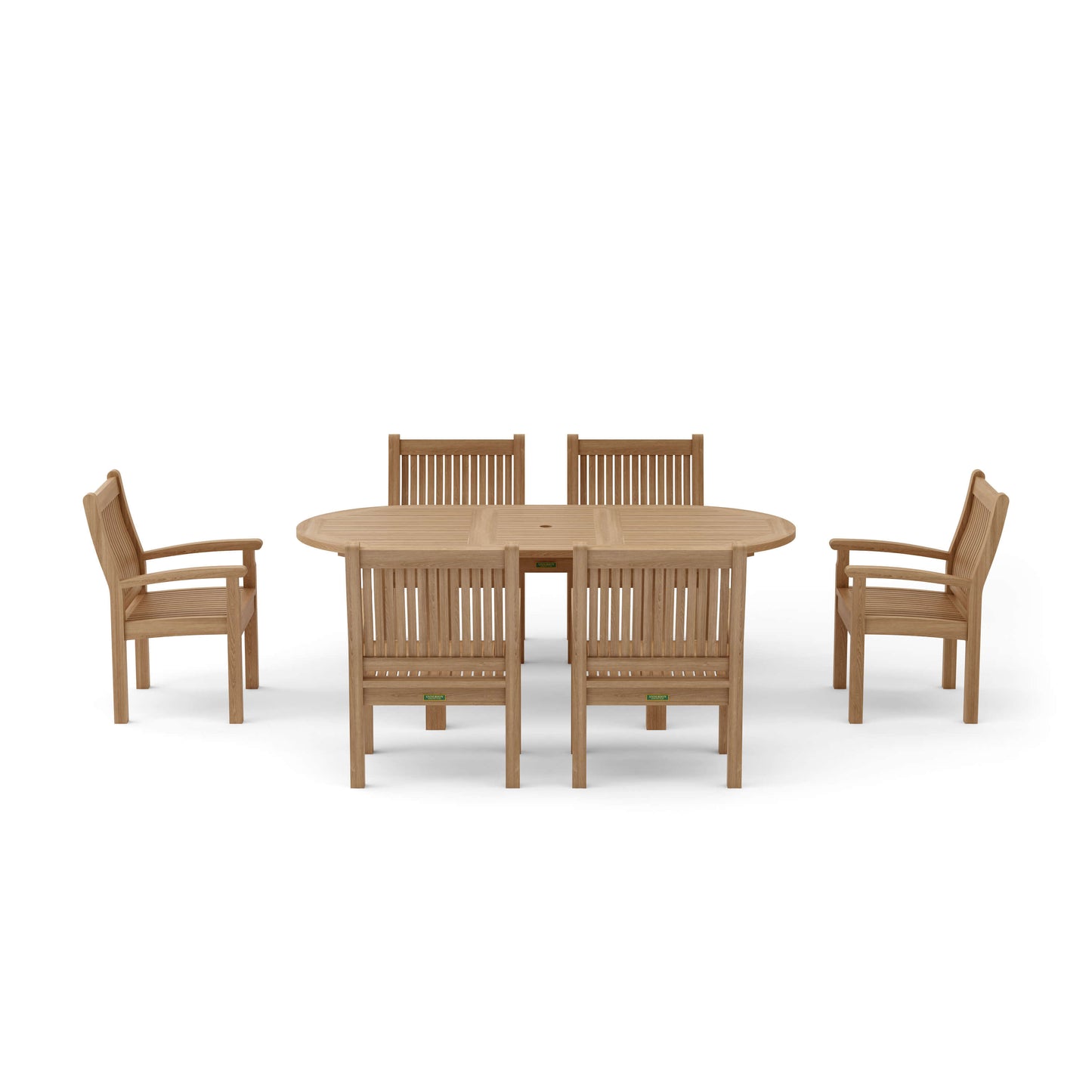 Anderson Teak Bahama Sahara 7-Piece 78 in Oval Dining Set — product image 3 of 11
