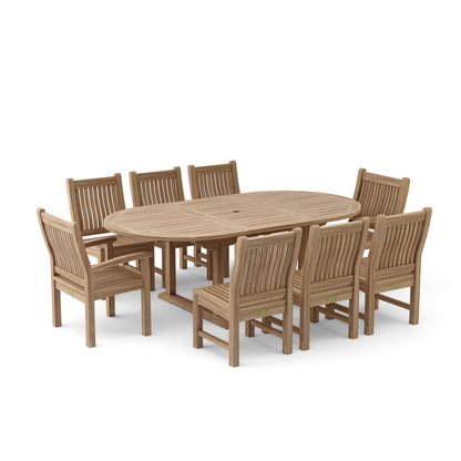Anderson Teak Bahama Sahara Side Chair 7-Piece 87 in Oval Dining Set — product image 2 of 11