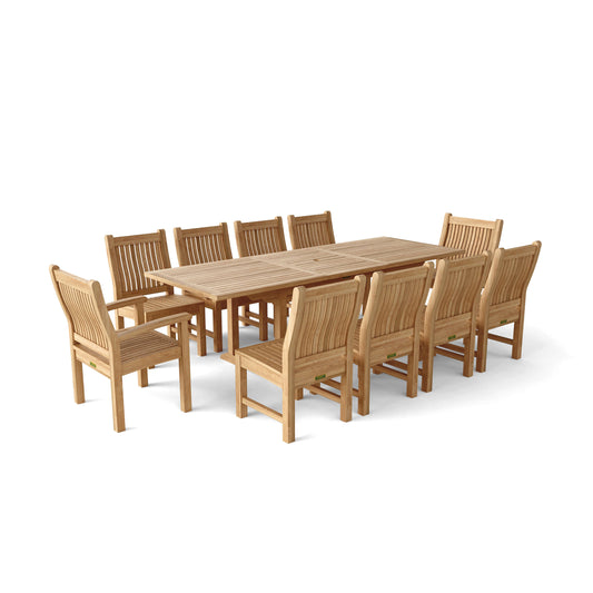 Anderson Teak Bahama Sahara 11-Piece 8-Foot Rectangular Dining Set — product image 1 of 11