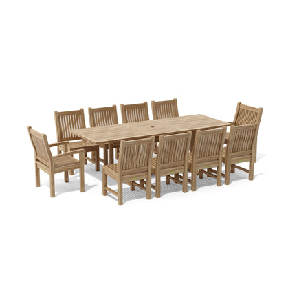 Anderson Teak Bahama Sahara 11-Piece 8-Foot Rectangular Dining Set — product image 2 of 11