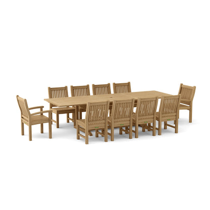 Anderson Teak Bahama Sahara 11-Piece 10-Foot Rectangular Dining Set — product image 2 of 11