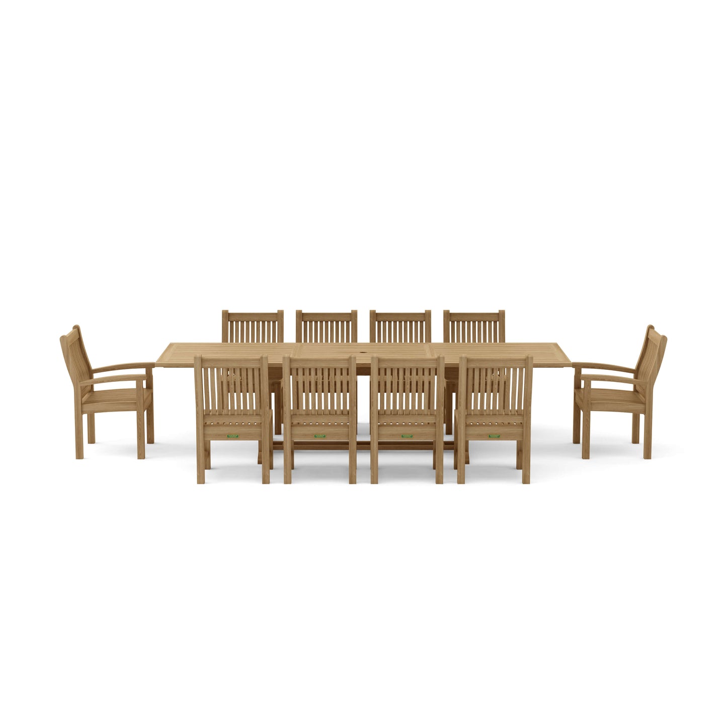 Anderson Teak Bahama Sahara 11-Piece 10-Foot Rectangular Dining Set — product image 3 of 11