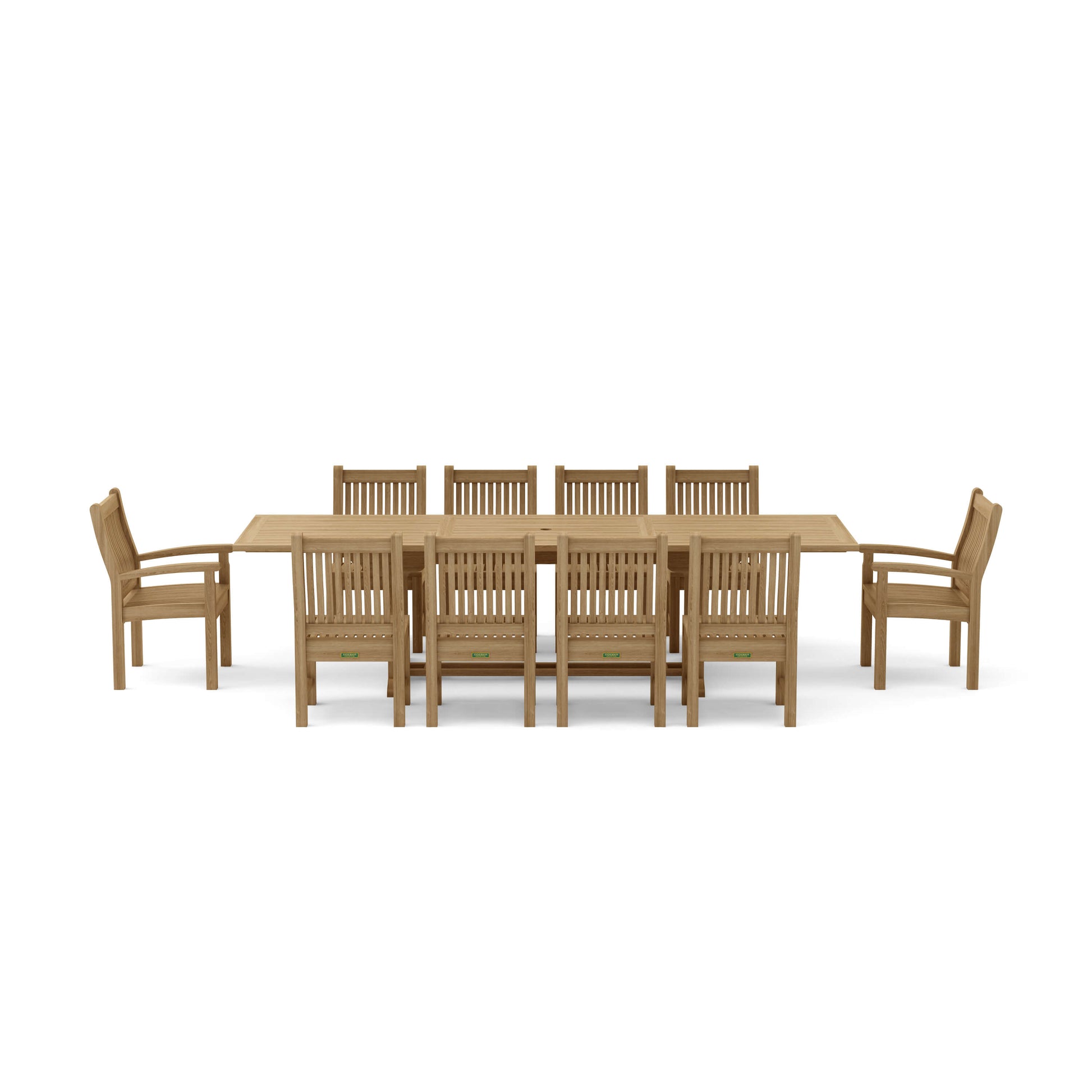 Anderson Teak Bahama Sahara 11-Piece 10-Foot Rectangular Dining Set — product image 3 of 11