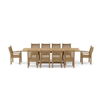Anderson Teak Bahama Sahara 11-Piece 10-Foot Rectangular Dining Set — product image 3 of 11