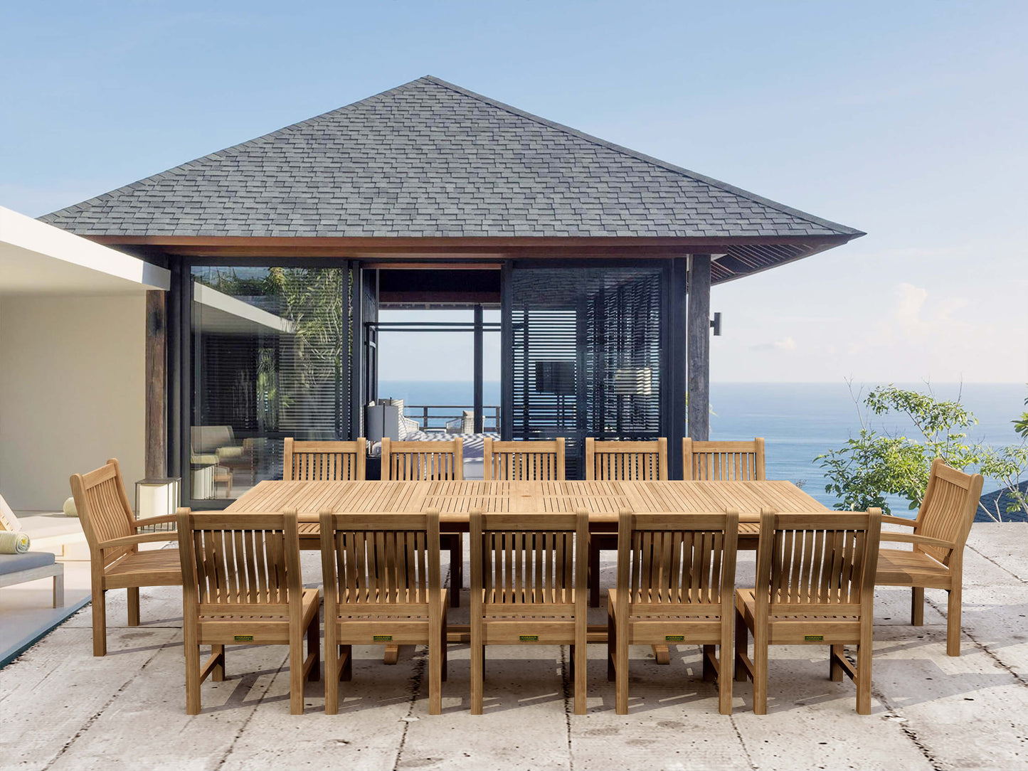 Anderson Teak Valencia Sahara 13-Piece Rectangular Dining Set — product image 1 of 13