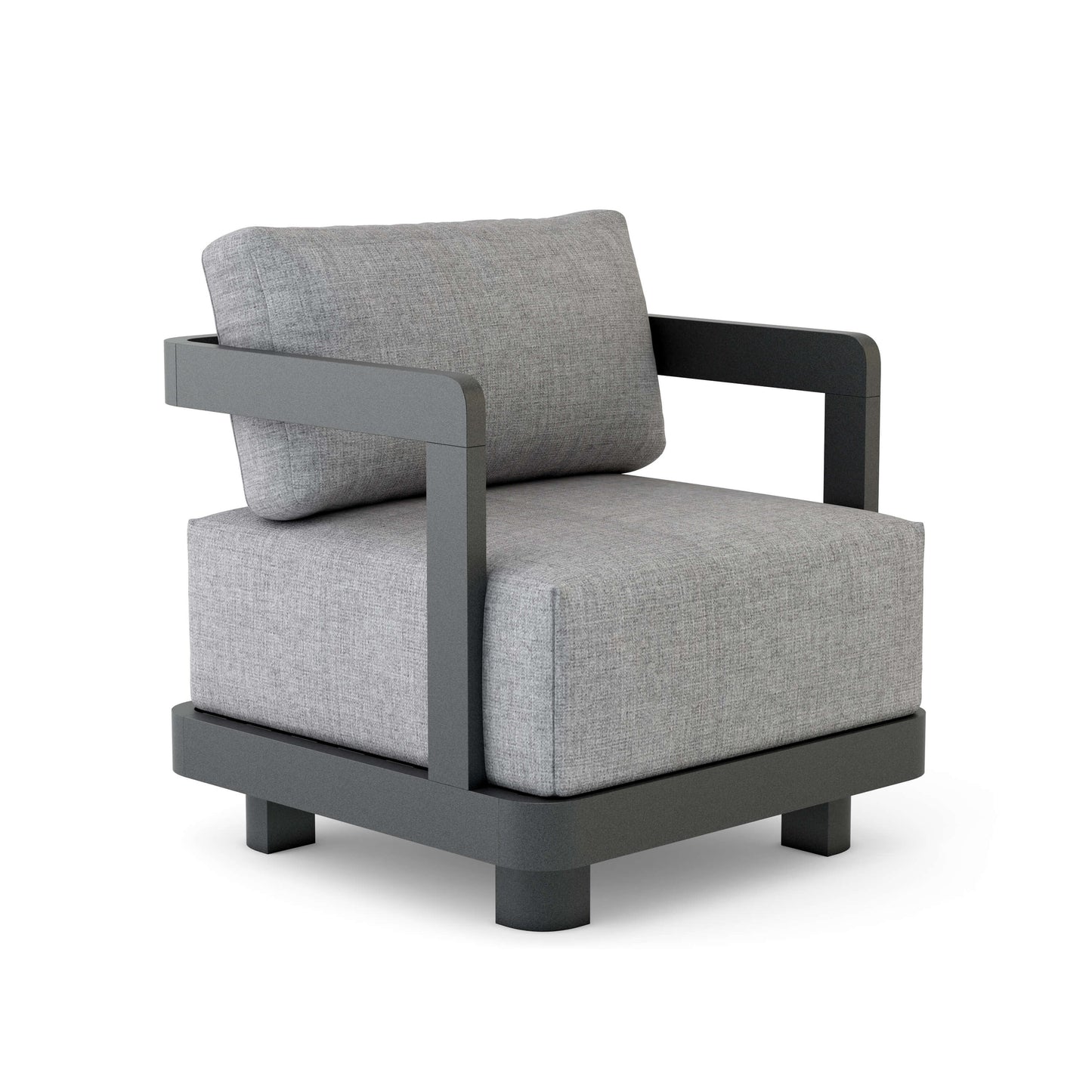 Anderson Teak Granada 6-Piece Aluminum Deep Seating Set in Dark Grey — SET-901-AL — product image 2 of 5