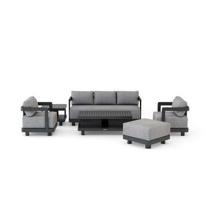 Anderson Teak Granada 6-Piece Aluminum Deep Seating Set in Dark Grey — SET-901-AL — product image 5 of 5