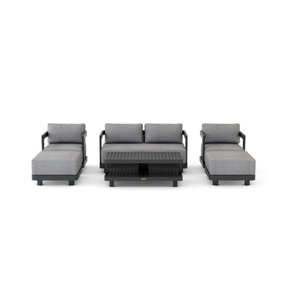 Anderson Teak Granada 6-Piece Aluminum Deep Seating Set in Dark Grey — SET-902-AL — product image 6 of 6