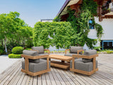 Anderson Teak Granada 5-Piece Deep Seating Set with Cushions
