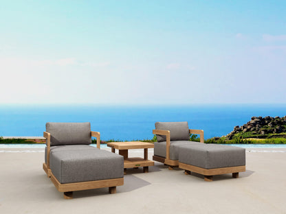 Anderson Teak Granada 5-Piece Deep Seating Set with Swivel Armchairs and Ottomans — product image 1 of 3