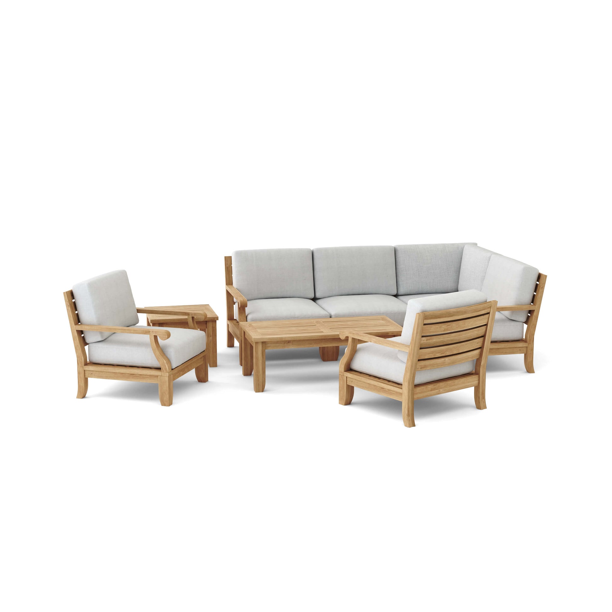 Anderson Teak Riviera 7-Piece Modular Set with Square Table — product image 4 of 22