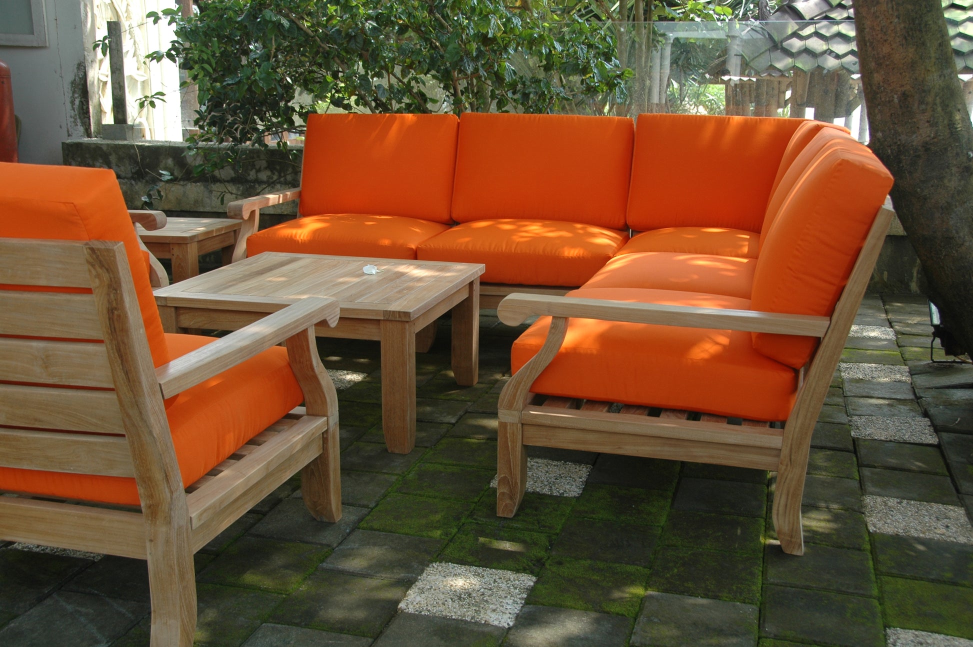 Anderson Teak Riviera 8-Piece Modular Deep Seating Set — product image 1 of 23