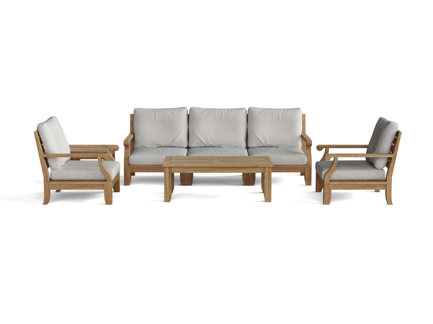 Anderson Teak Riviera 7-Piece Modular Set with Rectangular Table SET-97 — product image 1 of 15