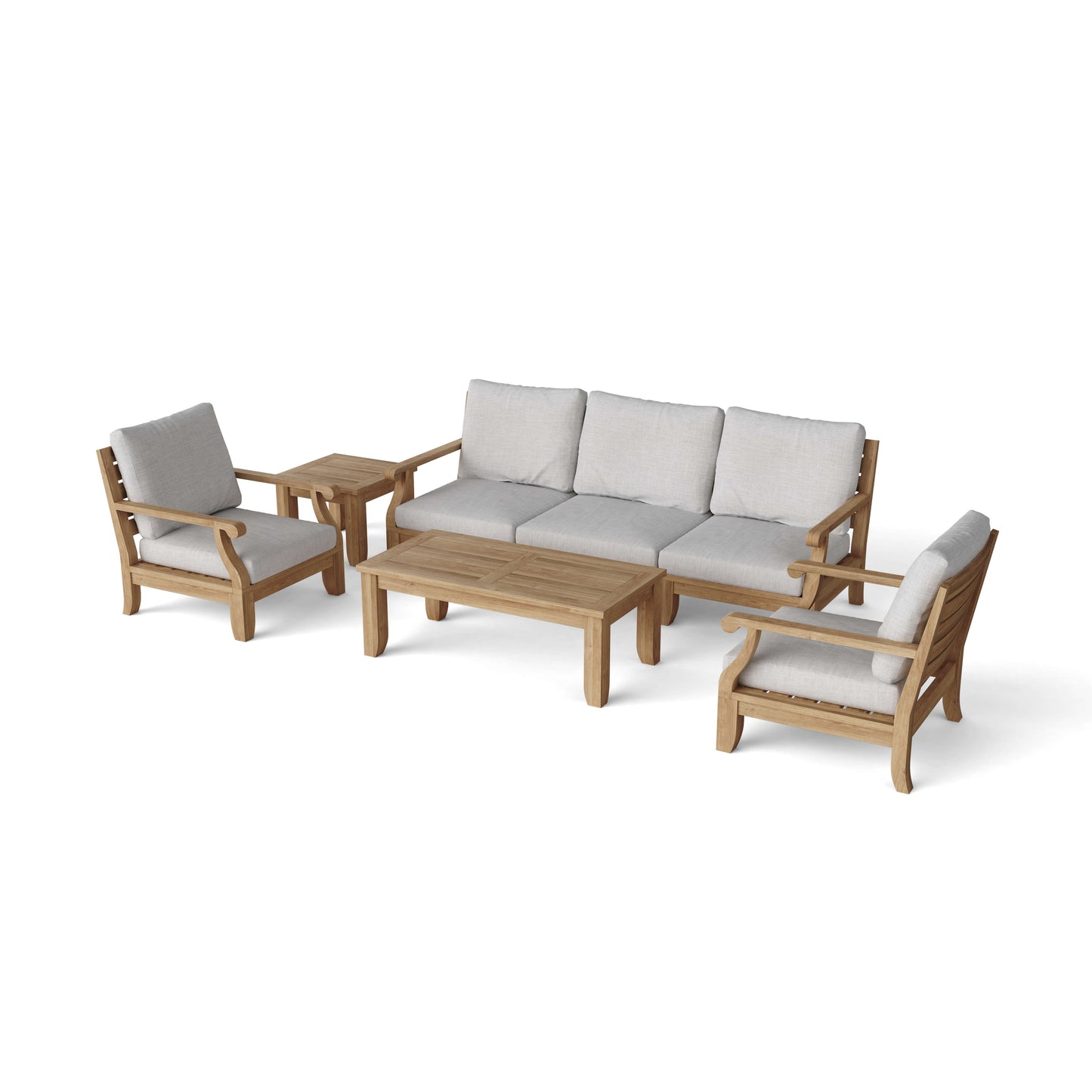 Anderson Teak Riviera 7-Piece Modular Set with Rectangular Table SET-97 — product image 2 of 15