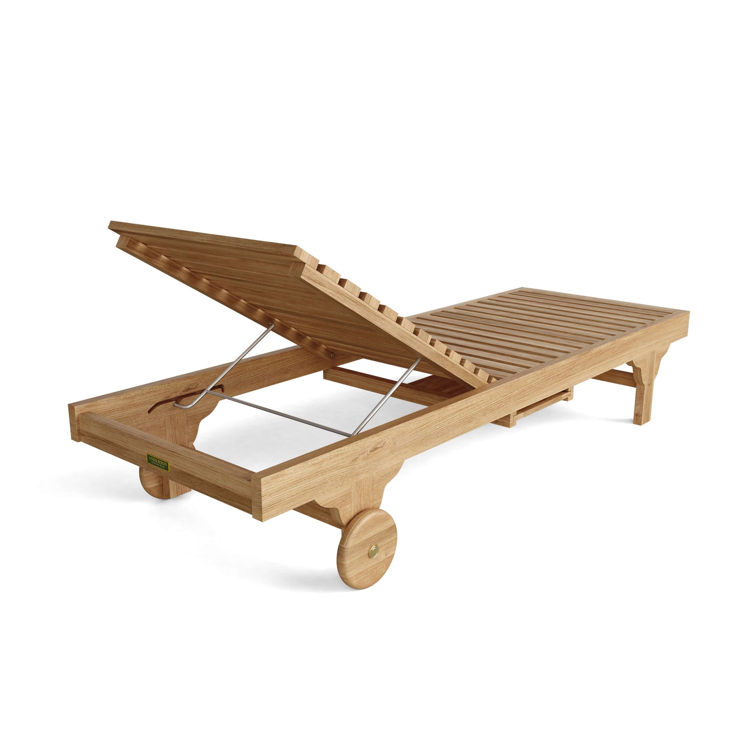 Anderson Teak Capri Sun Lounger with Adjustable Back and Side Tray — product image 2 of 3