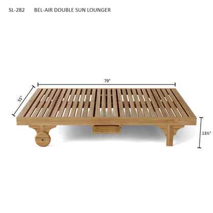 Anderson Teak Bel-Air Double Sun Lounger Double Back SL-282 — product image 7 of 7