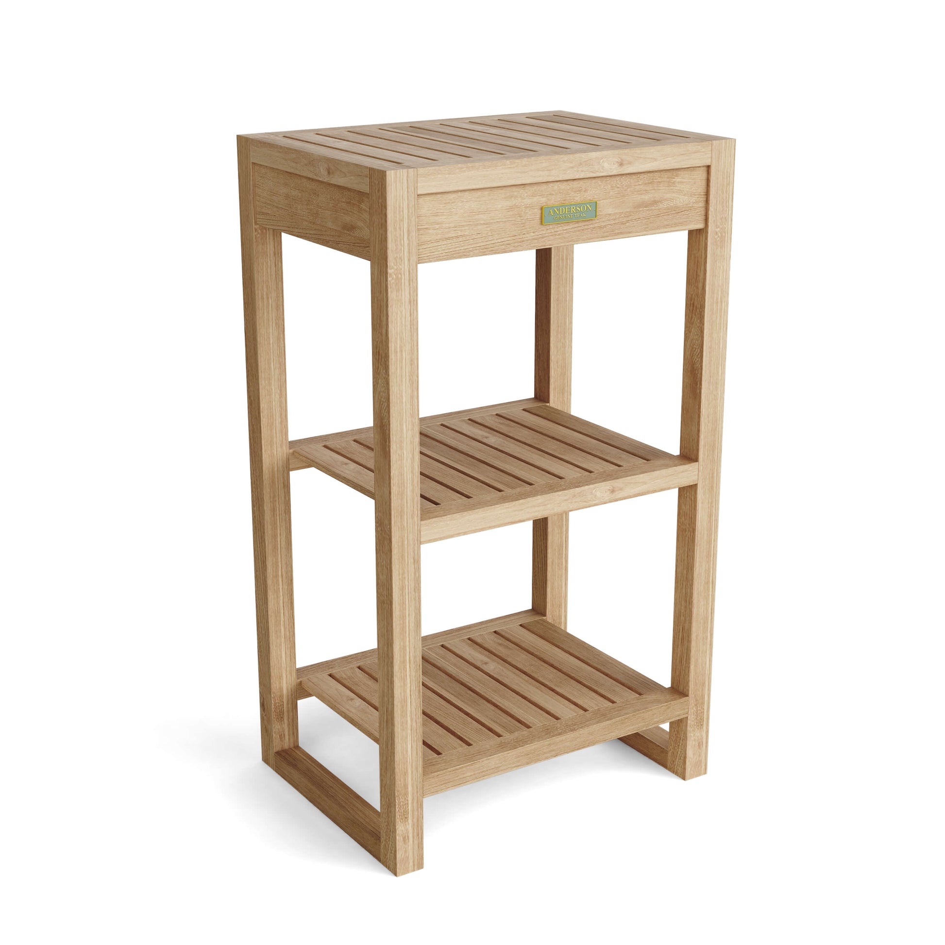 Anderson Teak Spa 2-Shelf Table Towel Rack — product image 1 of 4