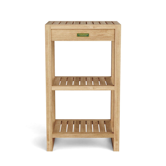 Anderson Teak Spa 2-Shelf Table Towel Rack — product image 2 of 4