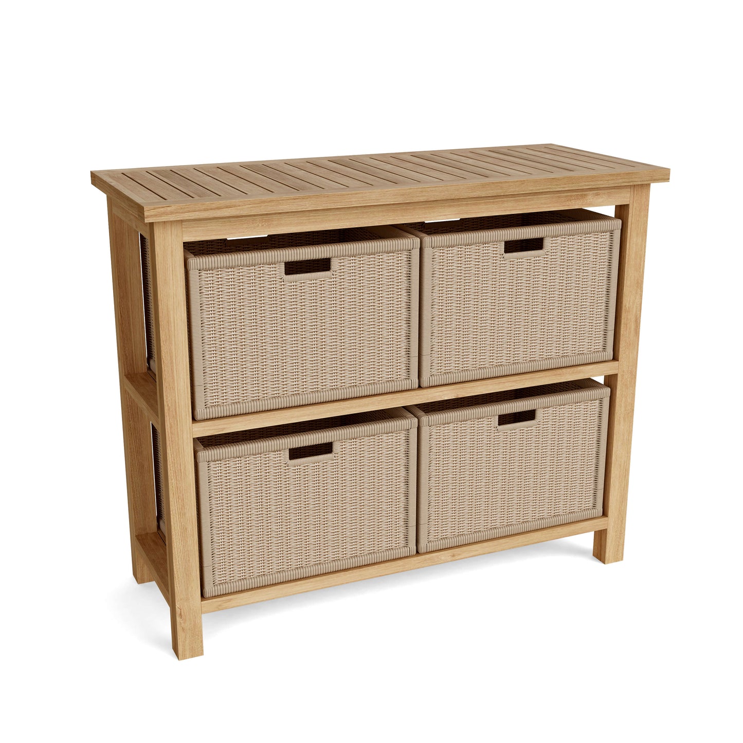 Anderson Teak SPA Towel Console with 2-Shelf Table — product image 1 of 4