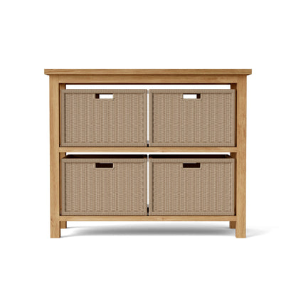 Anderson Teak SPA Towel Console with 2-Shelf Table — product image 2 of 4
