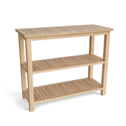 Anderson Teak SPA Towel Console with 2-Shelf Table — product image 3 of 4