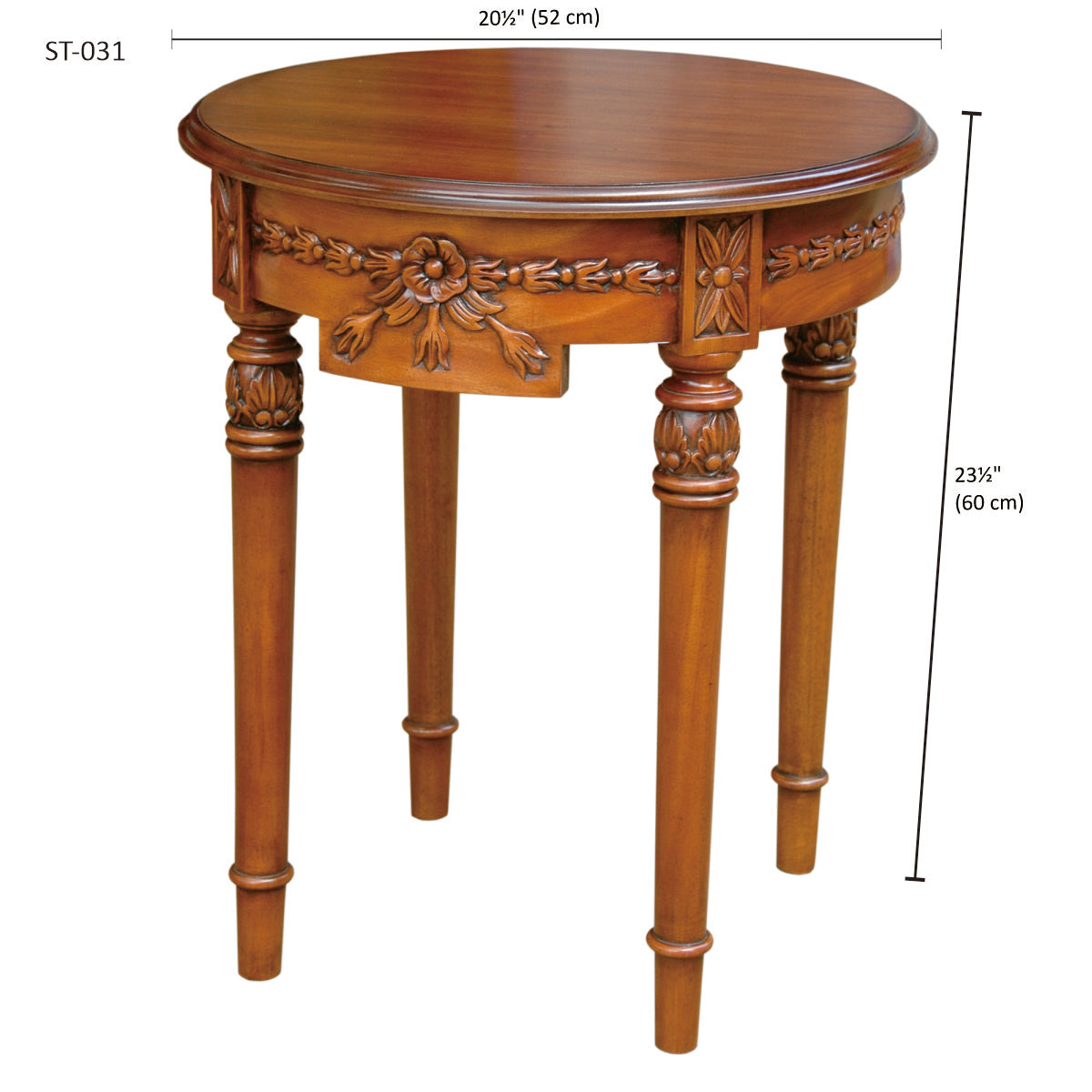 Anderson Teak Regency Flower Side Table — product image 2 of 2