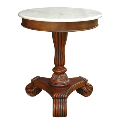 Anderson Teak Bella Side Table with Marble Top — product image 1 of 4