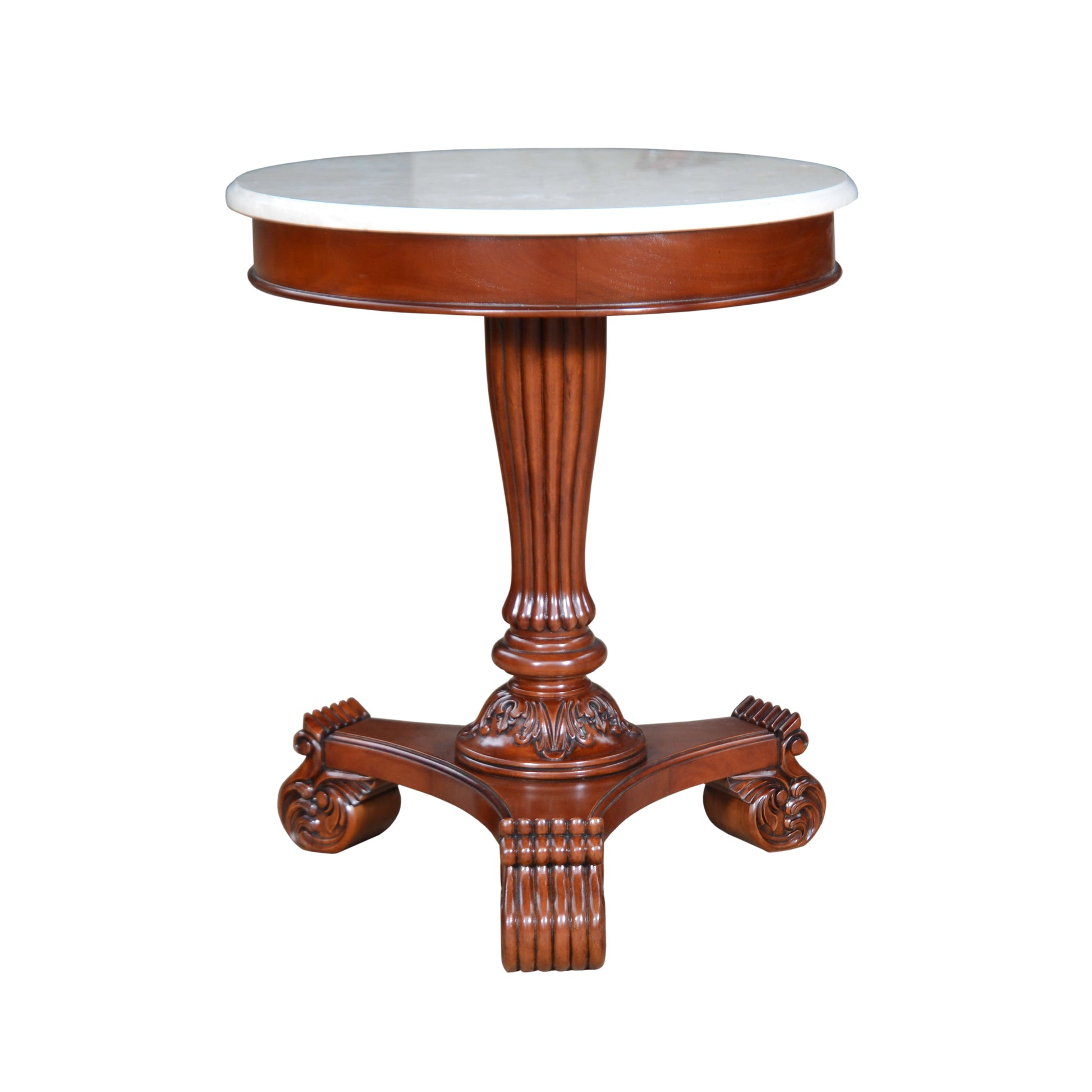 Anderson Teak Bella Side Table with Marble Top — product image 2 of 4