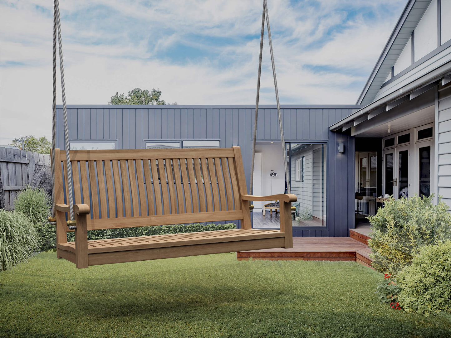 Anderson Teak Del-Amo 48 in Straight Swing Bench — product image 3 of 5