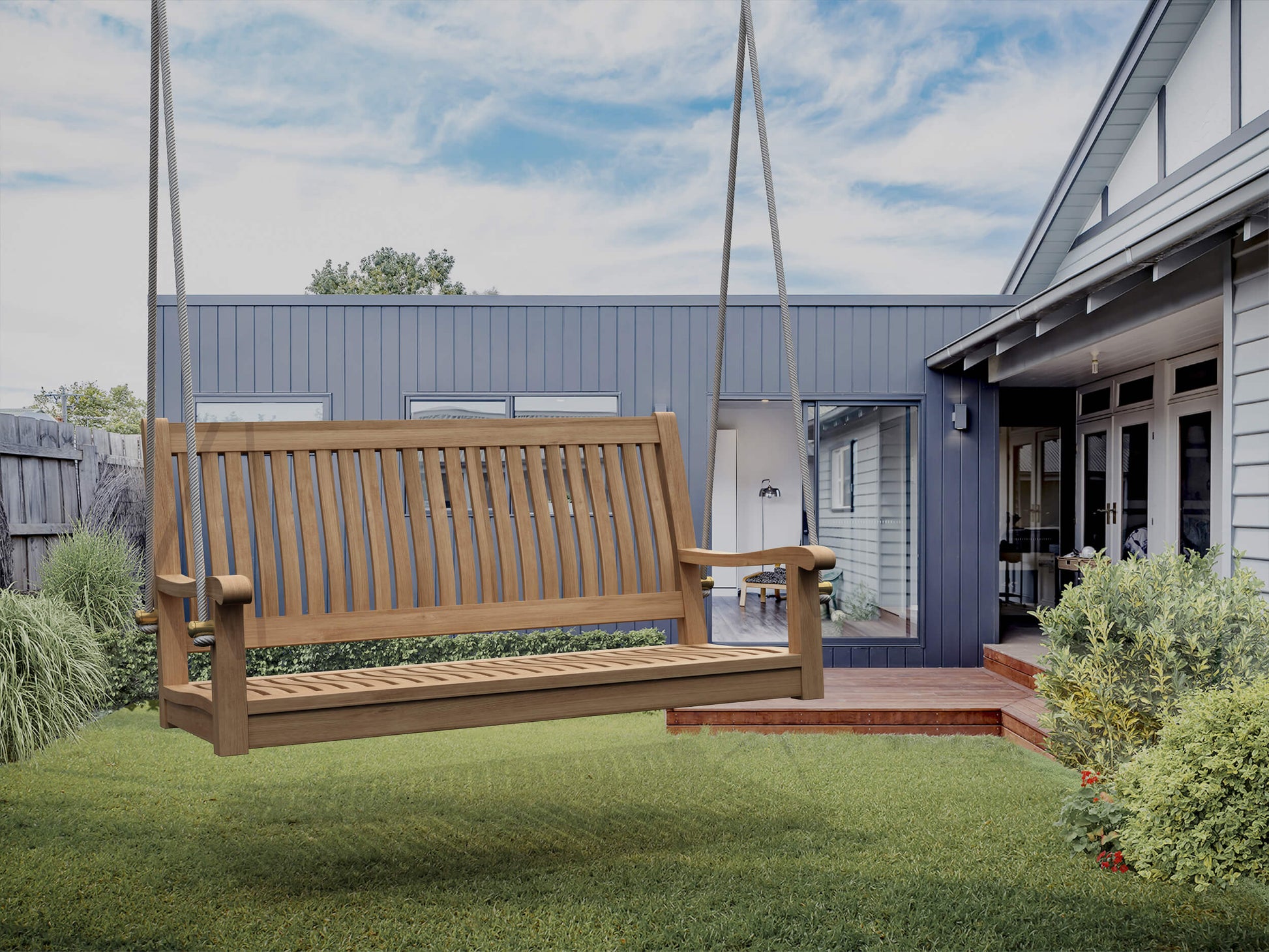 Anderson Teak Del-Amo 48 in Straight Swing Bench — product image 3 of 5