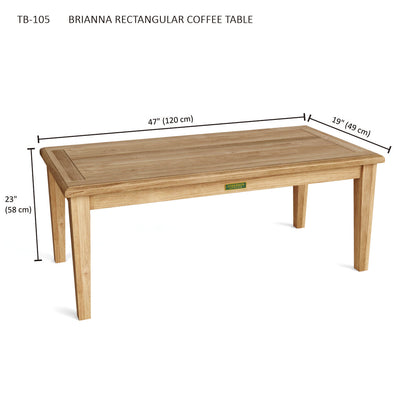 Anderson Teak Brianna Rectangular Coffee Table — product image 3 of 3