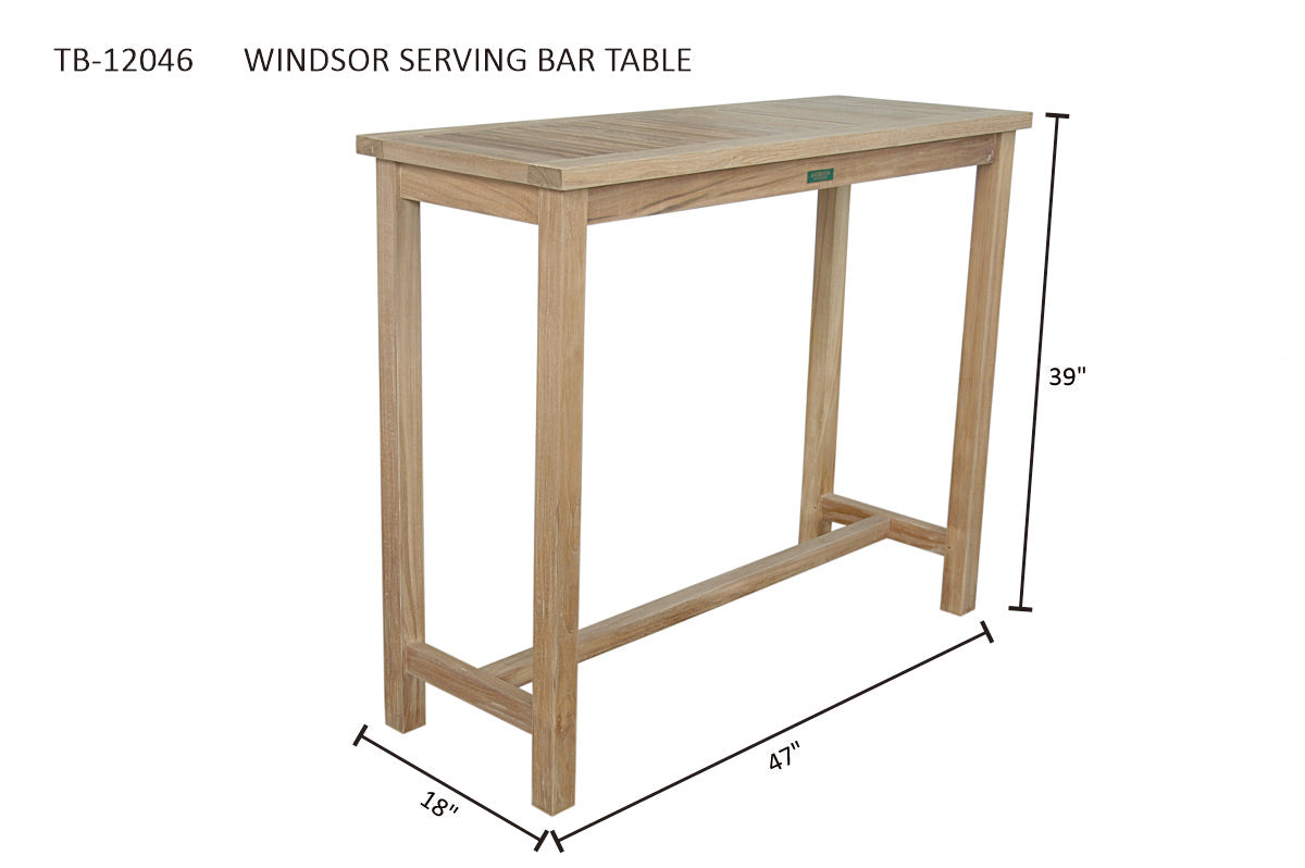 Anderson Teak Windsor Serving Table — product image 3 of 3