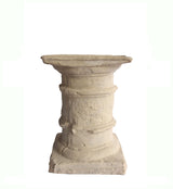 Anderson Teak Entruscan Cast Limestone Pedestal