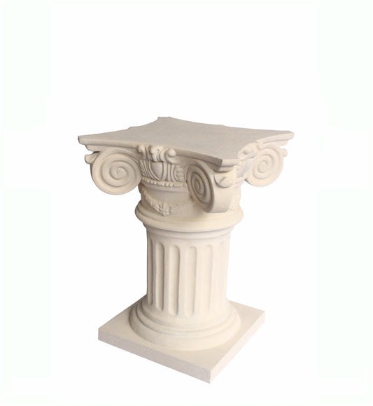 Anderson Teak Florence Cast Limestone Pedestal in Natural Beige — product image 1 of 1