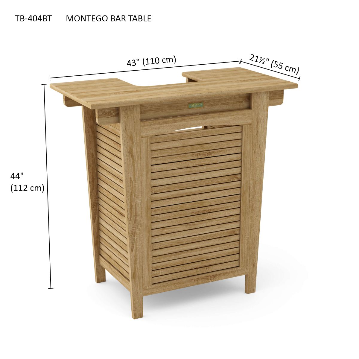Anderson Teak Montego Bar Table — product image 5 of 5