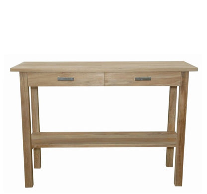 Anderson Teak Atlanta Rectangular Serving Table with 2 Drawers and 1 Shelf — product image 1 of 4