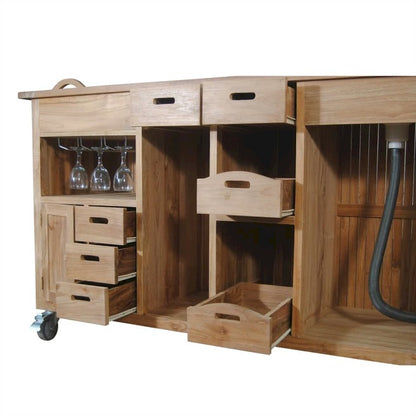 Anderson Teak Safari Bar Table — product image 3 of 7