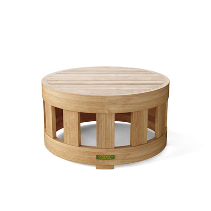 Anderson Teak Circular Coffee Table 24 Inch Round — product image 2 of 3